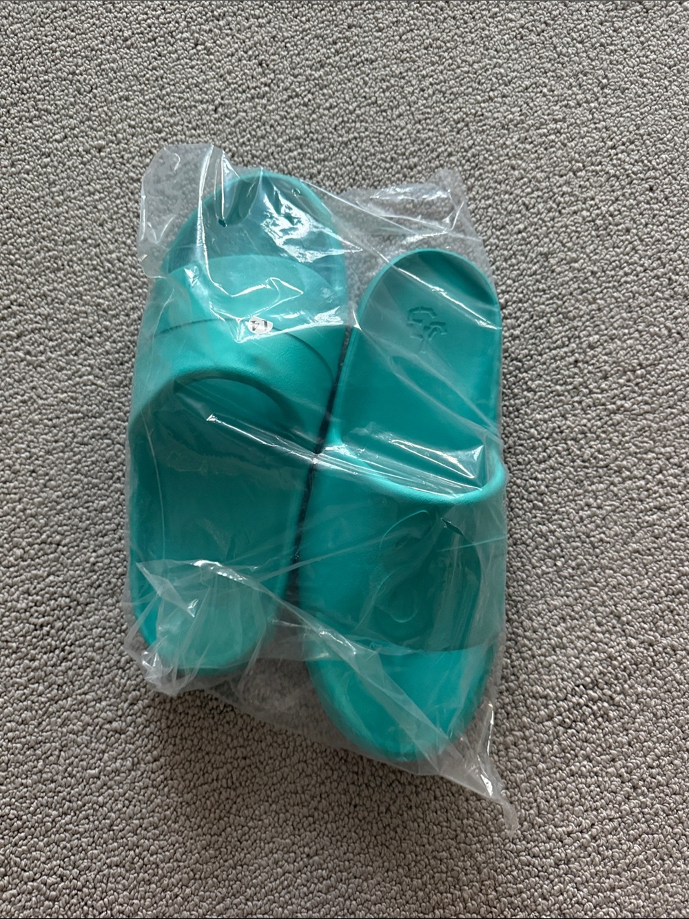 John Geiger- Teal Men's Slip-On Slides